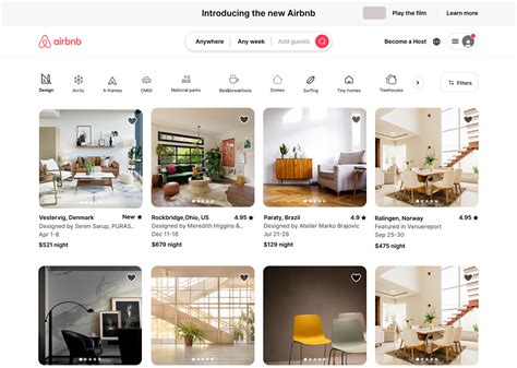 Airbnb Mobile Search Layout