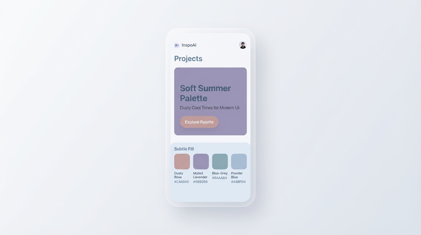 Inspo AI Creator Studio — Soft Summer Tones in a Real Product UI