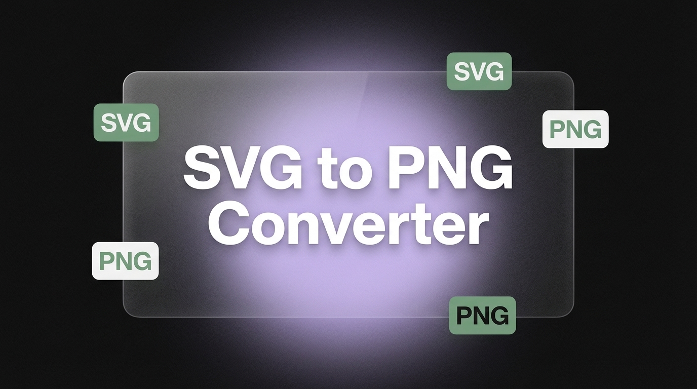 SVG to PNG Converter: Offline, Private, Browser-Based