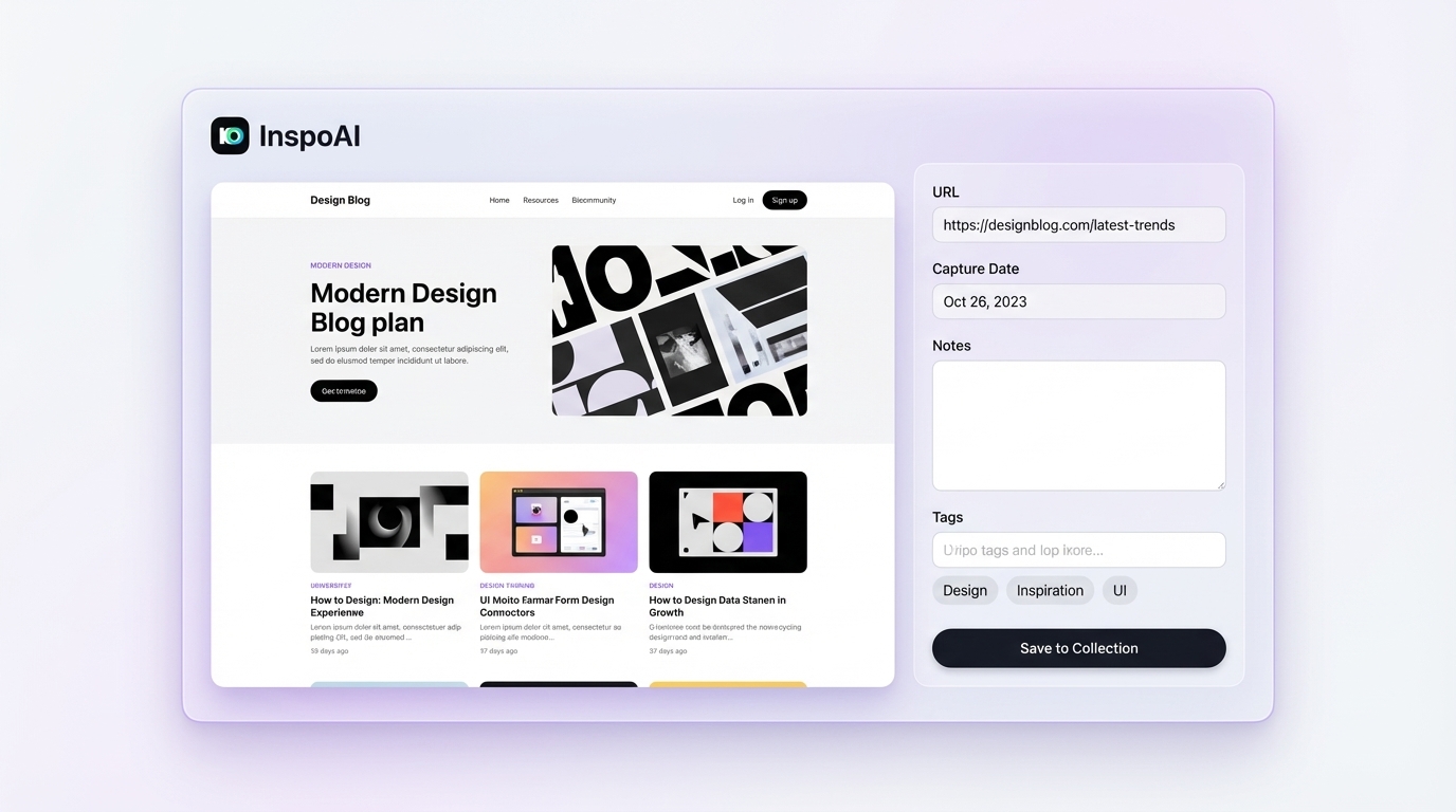 InspoAI Capture Interface