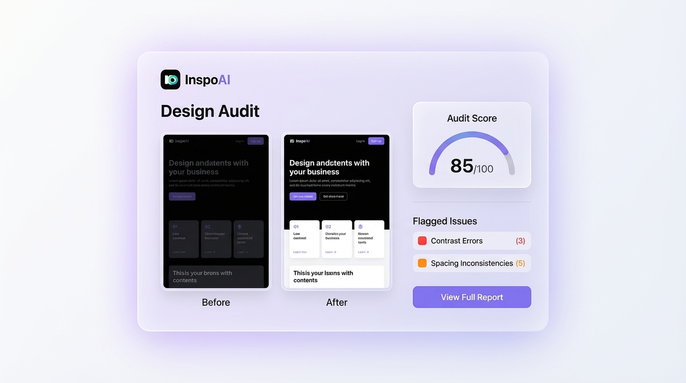 InspoAI Design Audit Panel