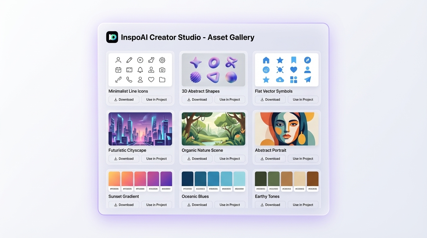 InspoAI Asset Gallery