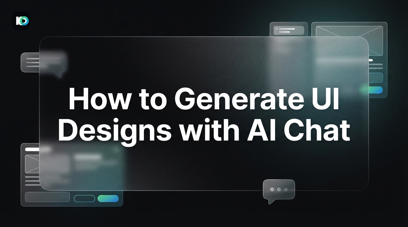 How to Generate UI Designs with AI Chat