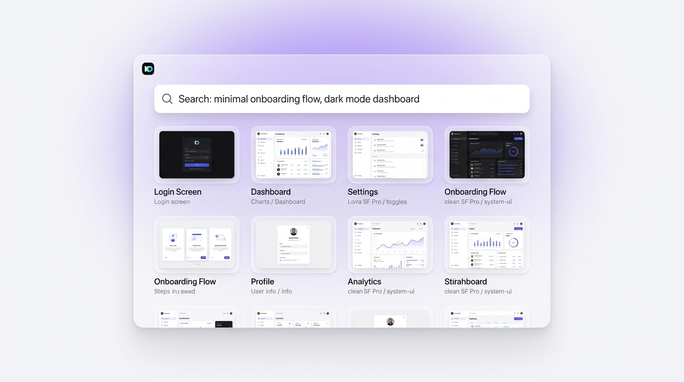 How to Find UI Inspiration Using Natural Language Search