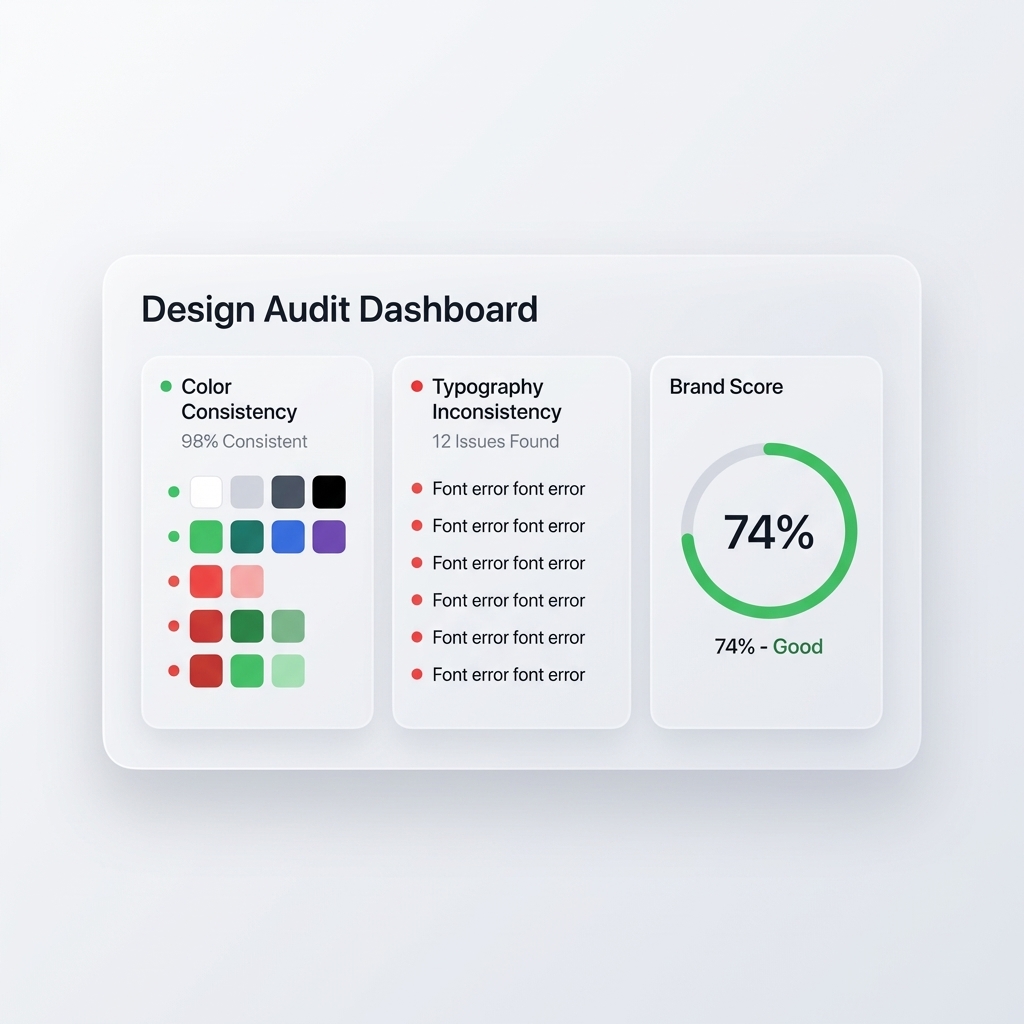 Design Audit Dashboard UI