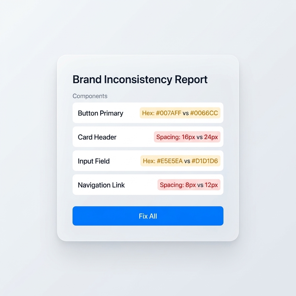 Brand Inconsistency Report UI