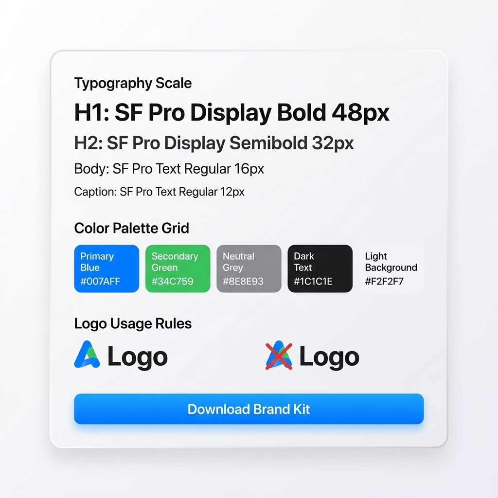 Brand Identity Export UI