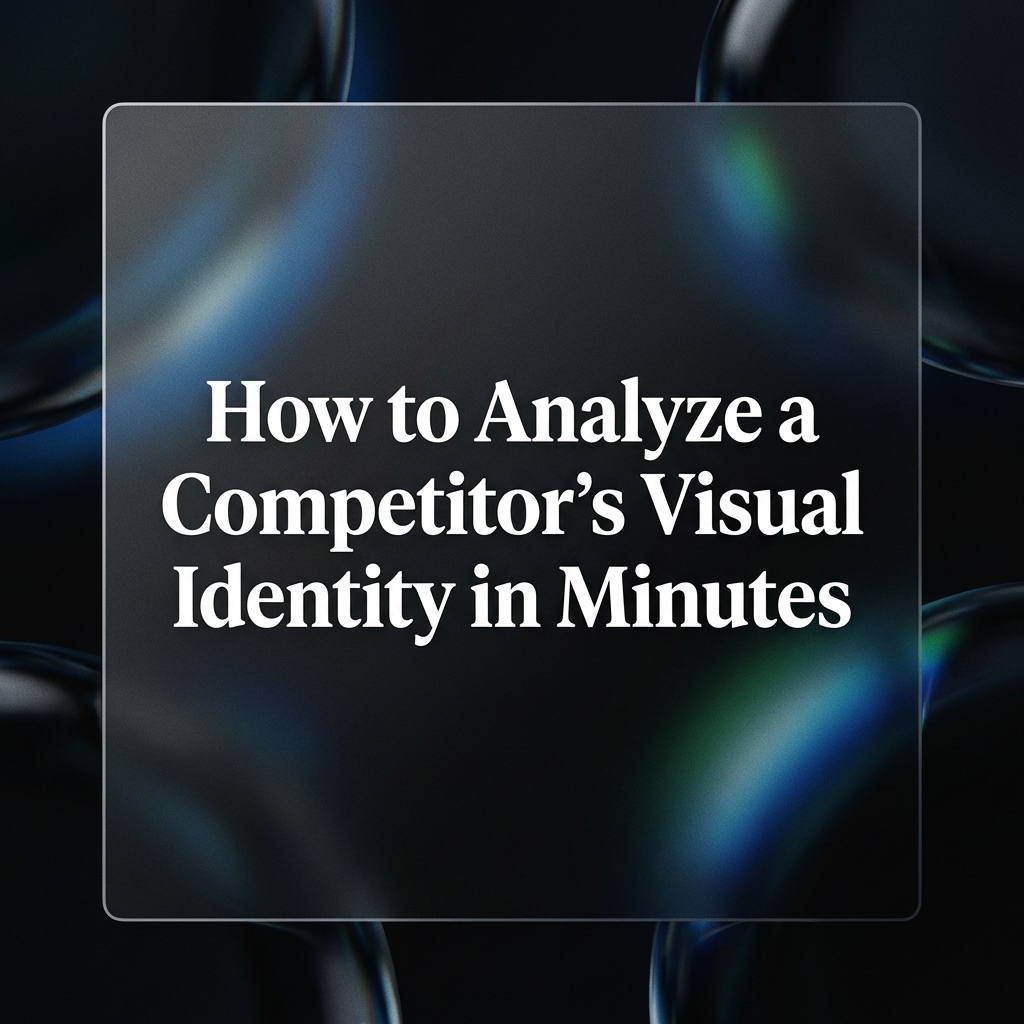 How to Analyze a Competitor's Visual Identity in Minutes