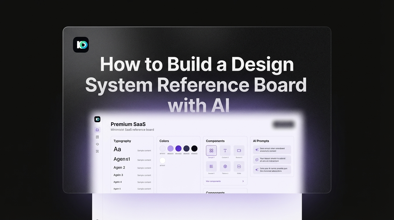 How to Build a Design System Reference Board with AI