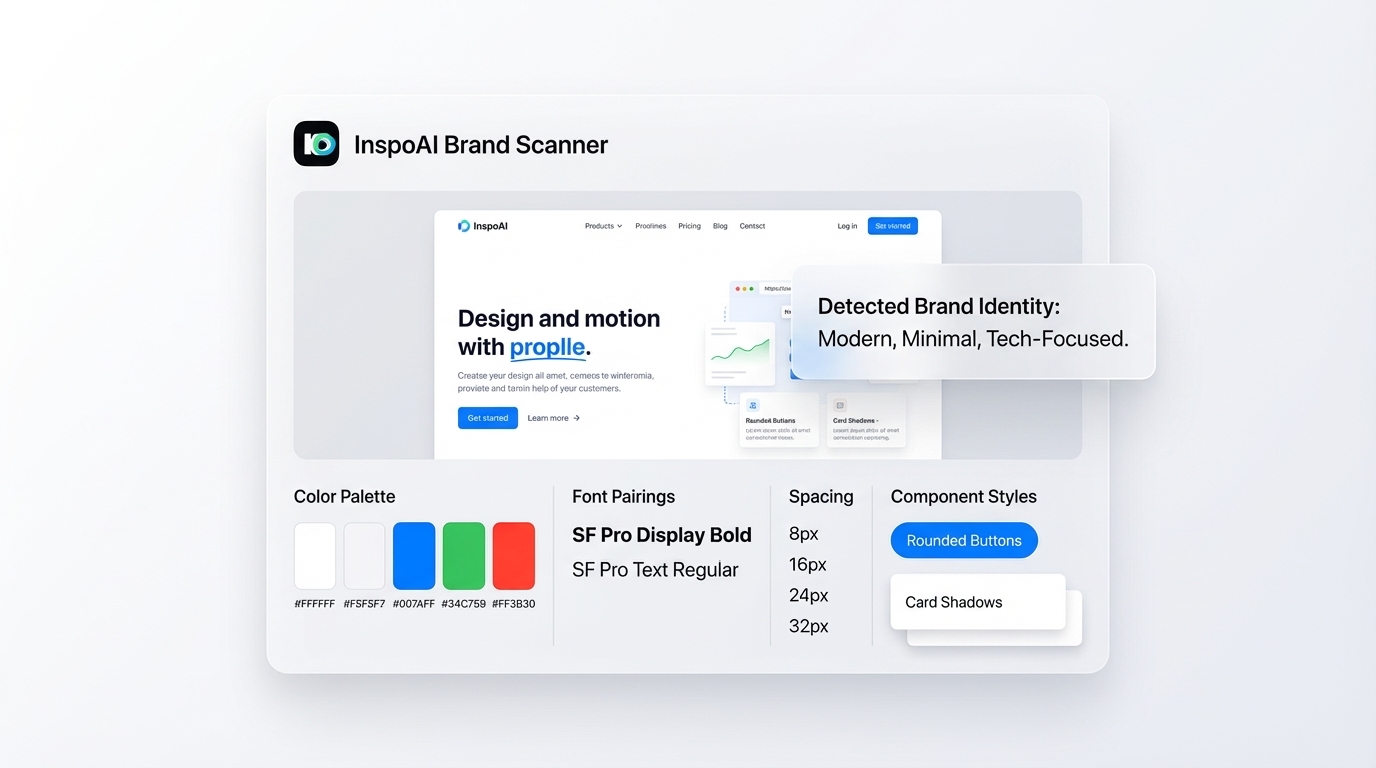 AI Brand Scanner Extracting Design Tokens