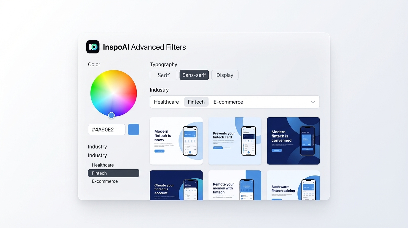 Filter Design Inspiration by Color Font Industry