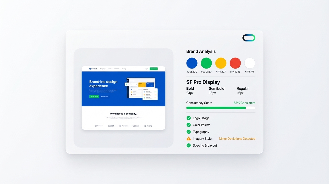 UI Mockup: InspoAI Brand Scanner
