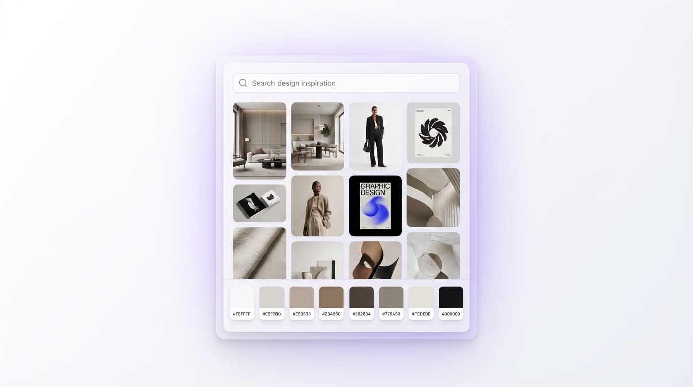 InspoAI Moodboard Builder Interface