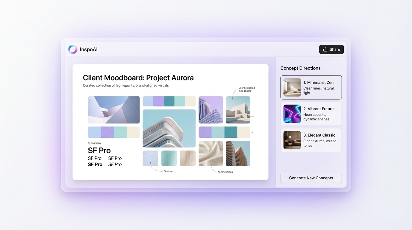 InspoAI Creator Studio Interface