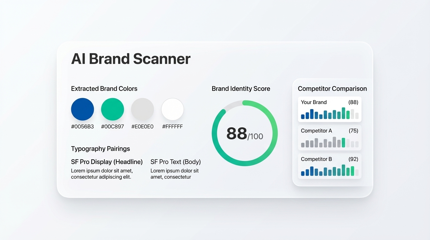 Inspo AI Brand Scanner Interface