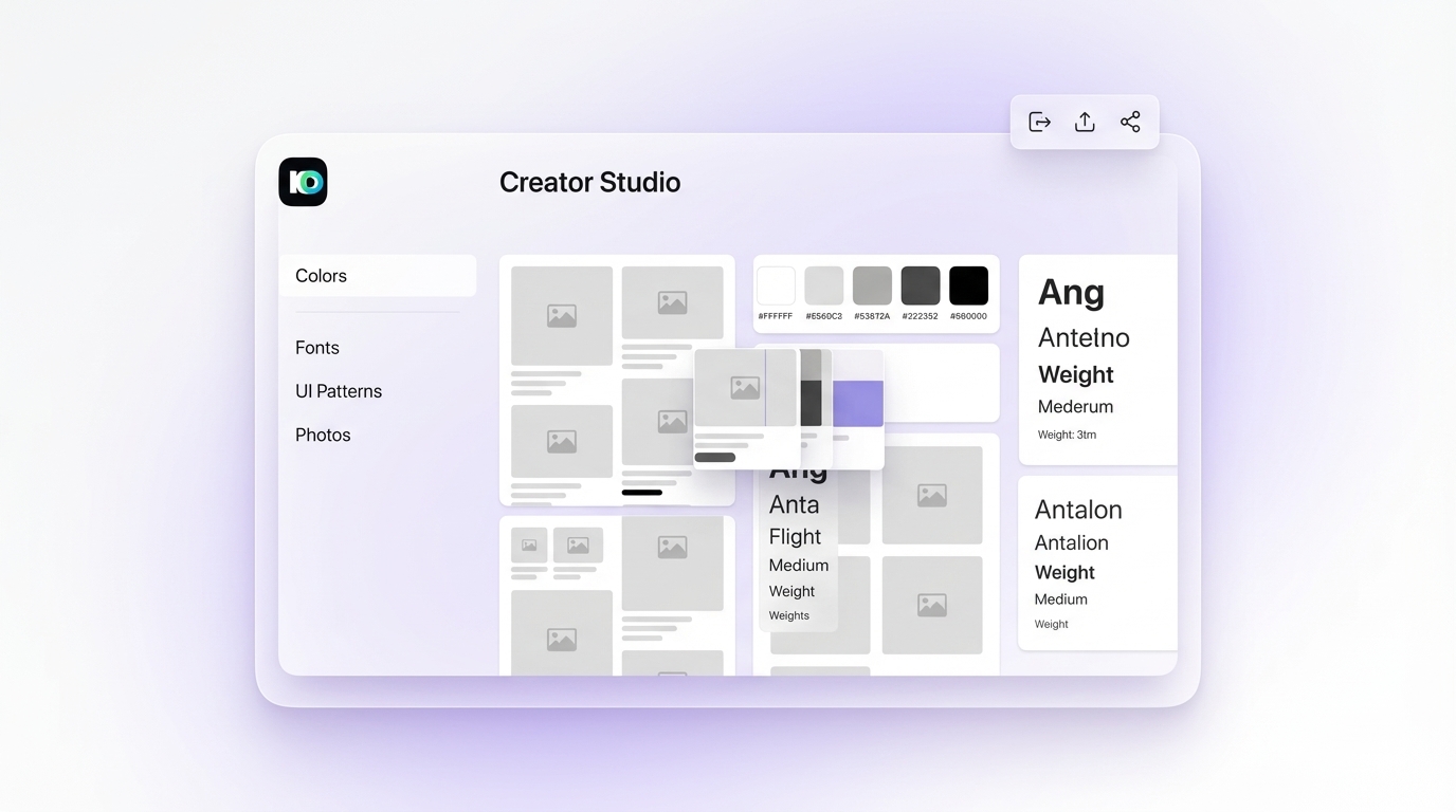 Inspo AI Creator Studio UI