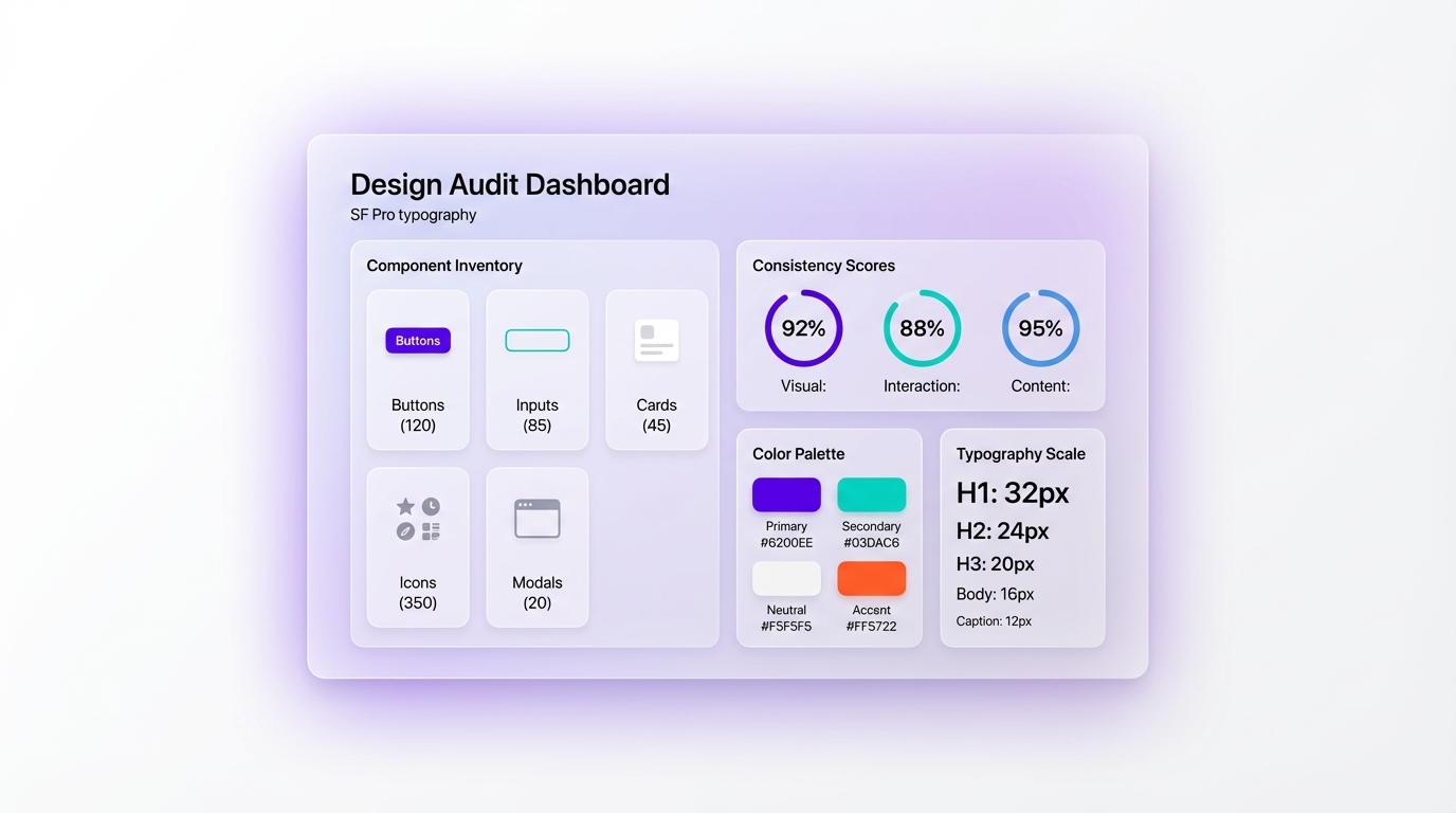 Design Audit Dashboard UI