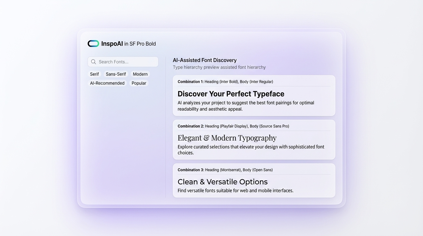 InspoAI AI Font Discovery Interface