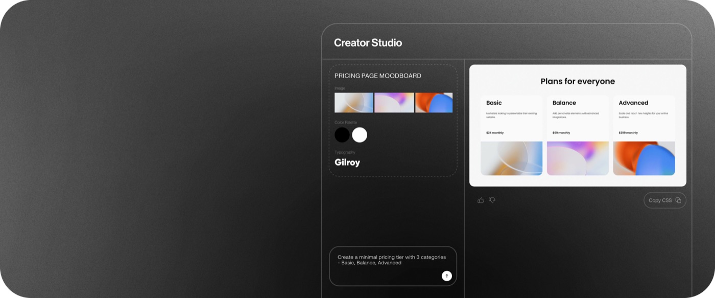 Mood board template storytelling layout example
