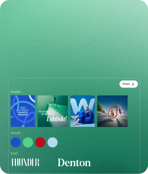 Moodboard template collage layout example