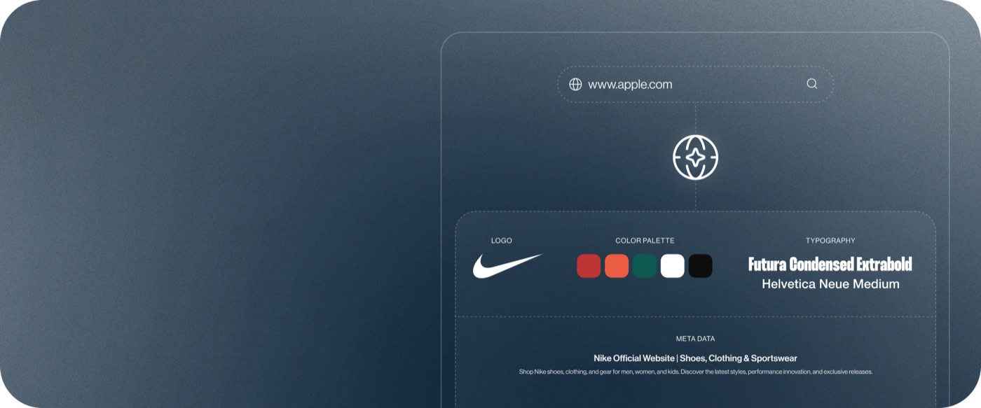 Brand identity design example with logo, color, and typography