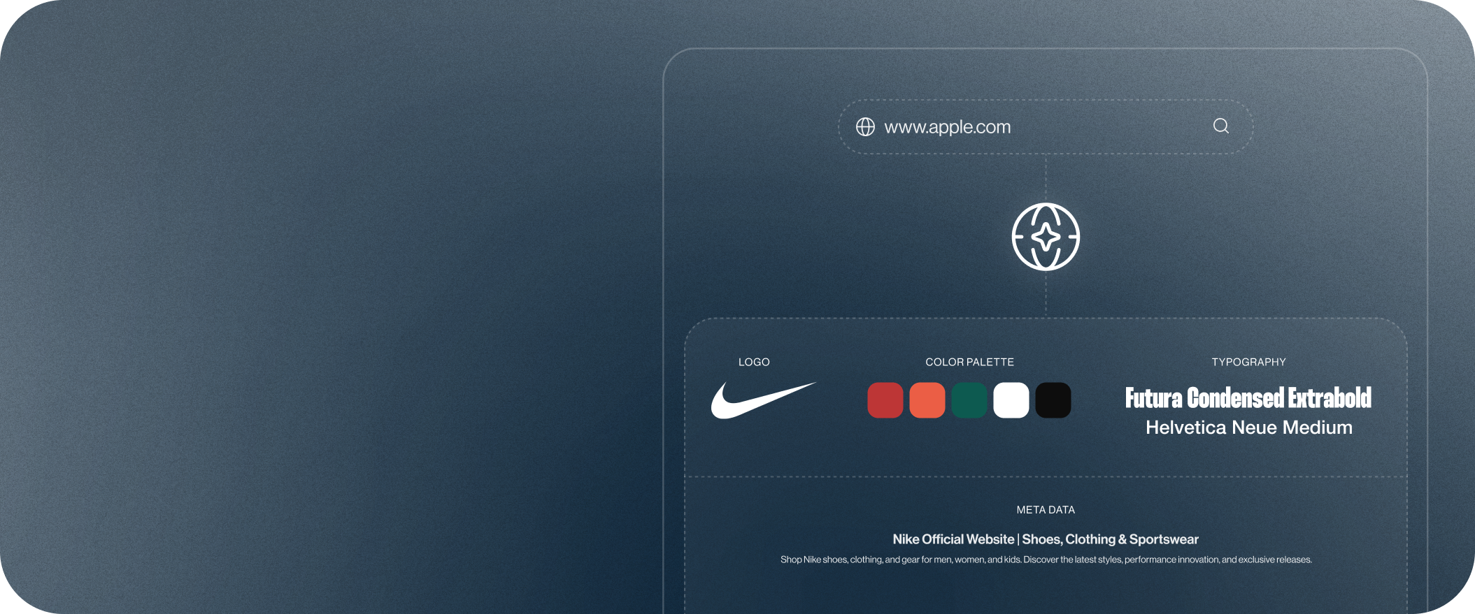 Brand identity design example with logo, color, and typography