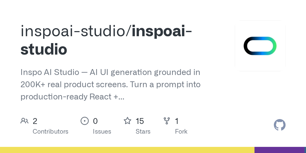 InspoAI Studio Open Source GitHub Preview